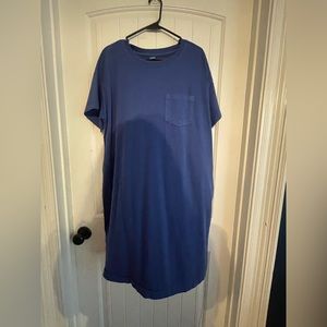 blue t shirt dress